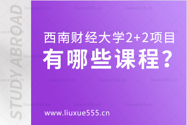 西南财经大学2+2留学项目有哪些课程?